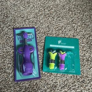 New!! Corkscrew and wine stoppers.